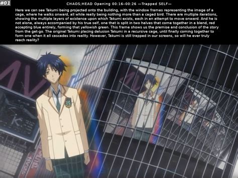 Chaoshead Anime Cinematographysymbolism Appreciation Post 01