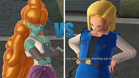 dragon ball rb 2 android 18 vs zangya request match battle gameplay youtube
