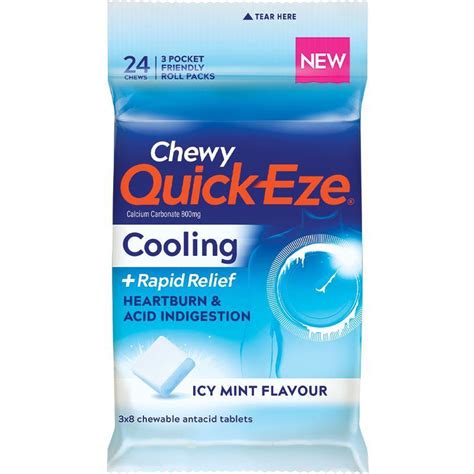 Buy Quick Eze Chewy Cooling Icy Mint Multi Pack Online At Chemist