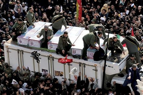 Iran General Funeral Procession Rafa