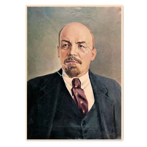 Soviet Union Lenin Poster Retro Kraft Paper Print Art Painting Cccp
