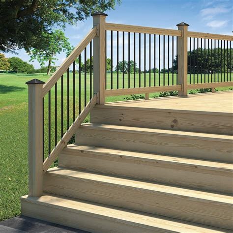 Deck railings is a huge topic to discuss. DeckoRail 6 ft. Pressure-Treated Aluminum Solid Lightning ...