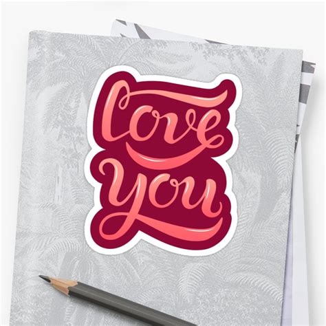Love You Sticker Typeyeah