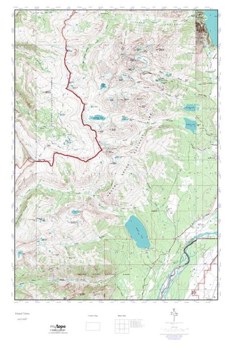 Mytopo Grand Teton Wyoming Usgs Quad Topo Map