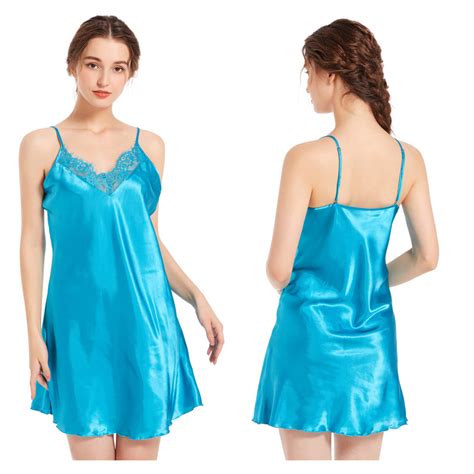 Short Satin Nightgown Mini Slip Chemise Nightwear Sexy Woman Nightie Morsail 2024