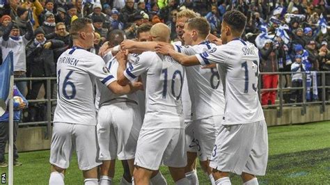 finland qualify for euro 2020 and first major tournament bbc sport