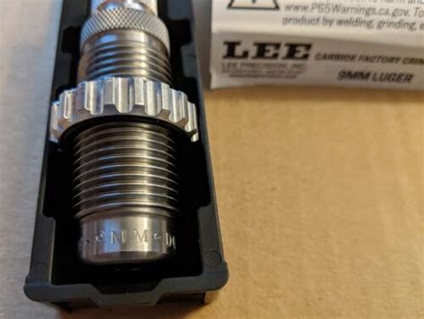 Lee Precision Carbide Crimp Die 9mm Luger 9x19 90860 Factory New