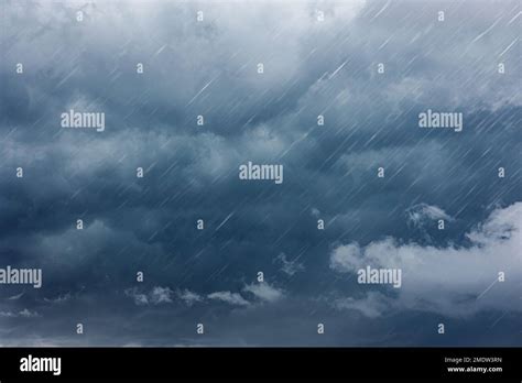 Raining Dark Cloudy Storm Cloud Nature In Rainy Season Stock Photo Alamy