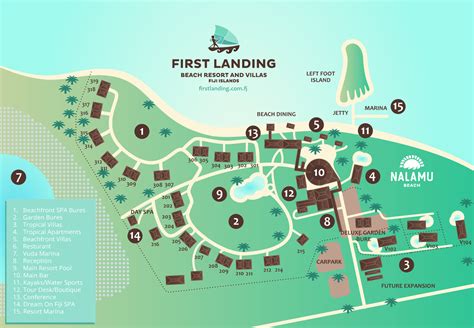 Resort Map First Landing Resort Fiji Island Resort Tropical Resort