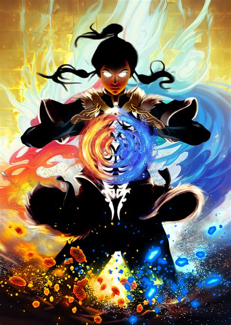 The Legend Of Korra Poster Avatar State Etsy Avatar Legend Of Aang