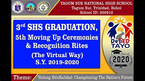 Tsnhs Virtual Graduation Sy 2019 2020 Youtube