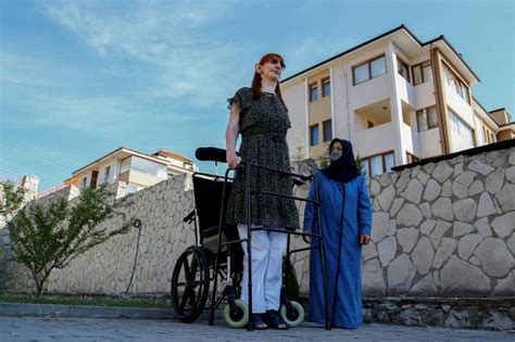 Worlds Tallest Woman Who Stands More Than 7ft Tall Smashes Three New