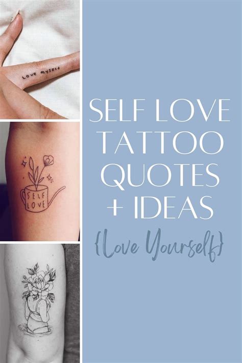 73 Self Love Tattoo Quotes Ideas Love Yourself Tattoo Glee