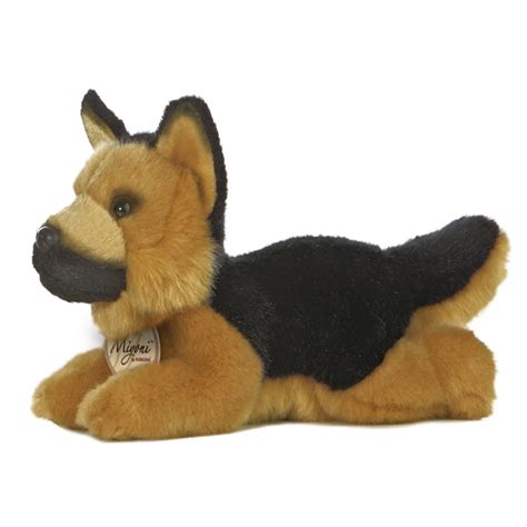 Realistic Stuffed German Shepherd 8 Inch Plush Dog By Aurora
