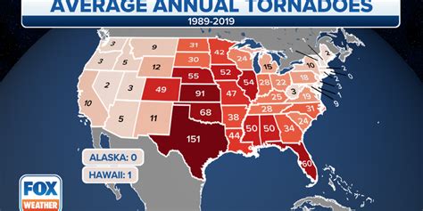 Where Are Tornadoes Most Common Fox Weather