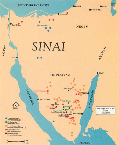 Ancient Map Of Sinai