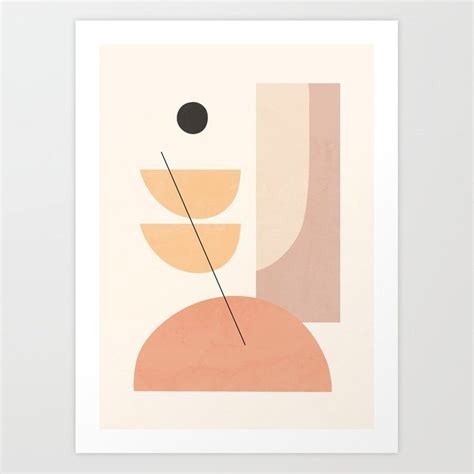 Minimal Abstract Shapes 8 Art Print By Thindesign Ad Sponsored Ad
