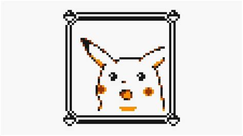 8 Bit Surprised Pikachu Blank Template Imgflip