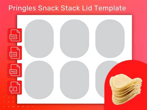 Pringles Snack Stack Lid Template Diy Party Favor Editable Etsy Diy