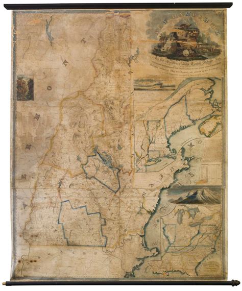 Sold At Auction Philip Carrigain 1816 Map Of New Hampshire With
