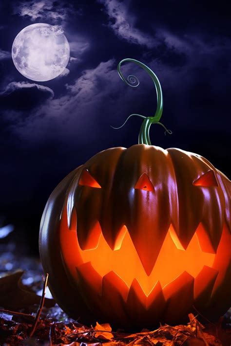 Halloween Theme Pumpkin Iphone 4s Wallpapers Free Download