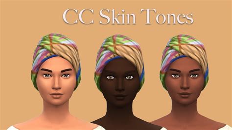 The Sims 4 Custom Skin Tones Agencyjawer