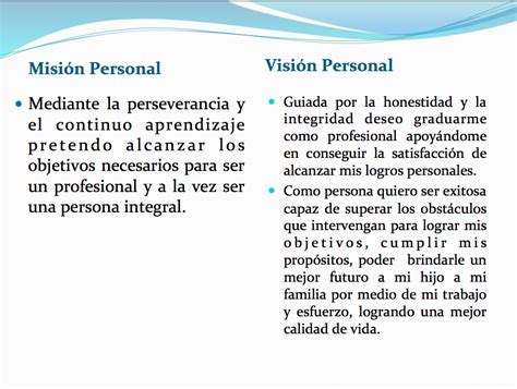 Ejemplos De Mision Y Vision Personal Y Profesional Opciones De Ejemplo