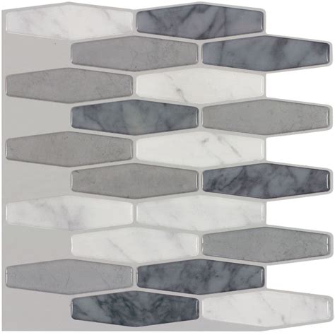 Check spelling or type a new query. White Marble Peel & Stick Wall Tile - 5 Pack (3.3 Sq. Ft ...
