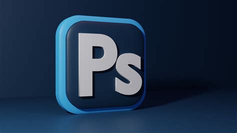 Photoshop D Logo In Made In Blender R Dmodeling