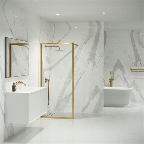 mayfair brushed gold shower screen all sizes in 2020 shower screen gold shower luxury shower