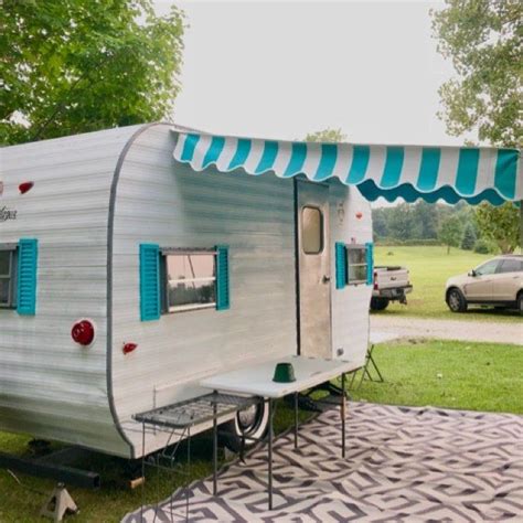 Vintage Camper Awning 8x7 Please Read Entire Ad Camper