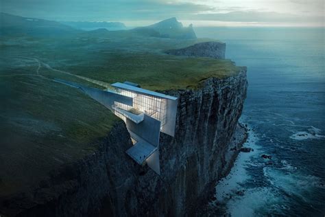 Architectural Concepts Of Breathtaking Cliffside Retreat In Iceland