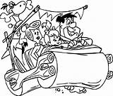 Flintstones Coloring Pages Colouring Fred Car Family Wecoloringpage Driving Print Jetsons Printable Sheets Color Posadas Las Their Cartoon Jericho Book sketch template