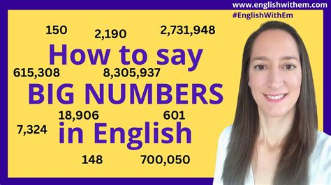 Learn How To Say Big Numbers In English Youtube