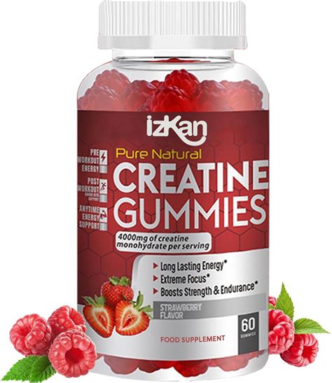 Pro Creatine Monohydrate Gummies 4000mg For Men And Women 60 Chewable