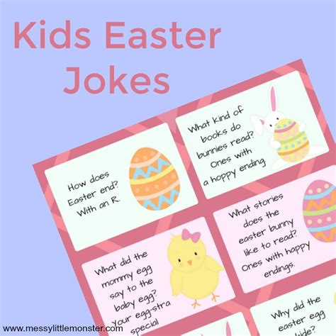 Kids Easter Jokes Messy Little Monster