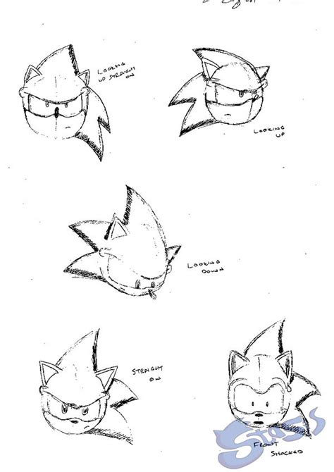 Sonic Head Sketches 2 By Stasisdesigns On Deviantart