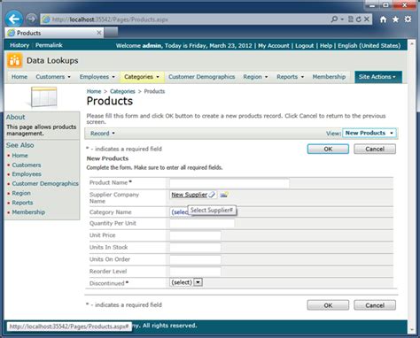 Code On Time Data Controllers Fields New Data View