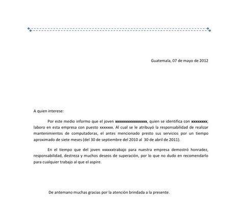 Carta De Renuncia De Trabajo Guatemala Civiahona