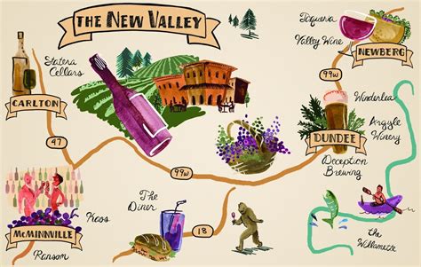 Map Of Oregon Wine Country