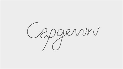 From Founders Handwriting To Logo Logo And Identity For Capgemini Logo Branding Identity