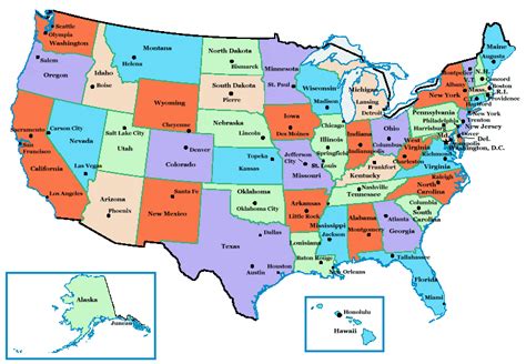 Us Map With Capitals Find Local Cps Laws Local Cps Techs Safe Ride 4