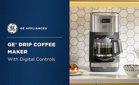 Ge Drip Coffee Maker With Timer 12 Cup Glass Carafeb08nwjv1x2