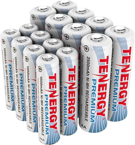 Tenergy Baterías Recargables 12 Unidades Aa 2500mah Nimh Yaxa Colombia