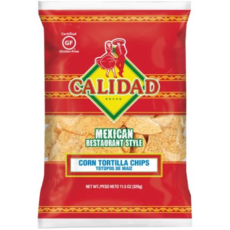 Calidad Mexican Restaurant Style Corn Tortilla Chips 11 5 Oz Fry S Food Stores