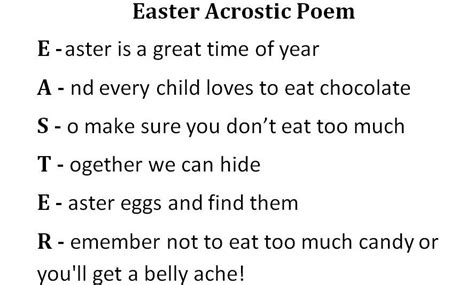 Acrostic Poem Template