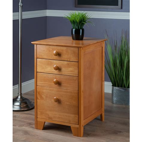 Winsome Wood File Cabinet With 4 Drawers Honey Kitchen
