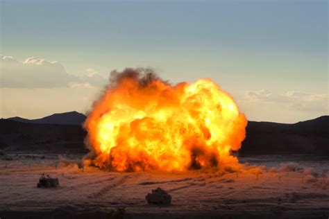 Soldiers Fire An M58 Mine Clearing Line Charge Rocket To Breach An