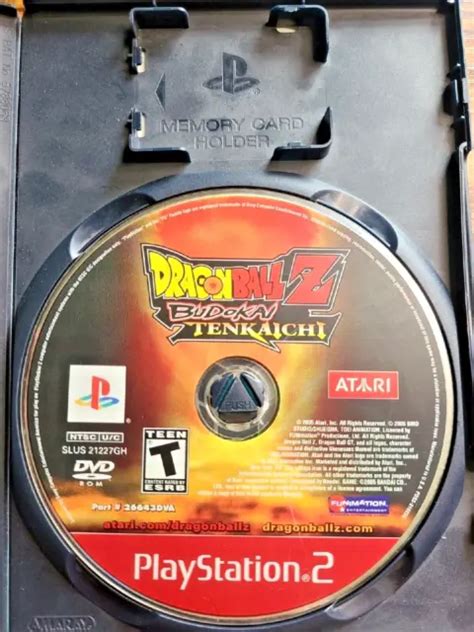 Dragon Ball Z Budokai Tenkaichi Ps2 Sony Playstation 2 2005 Disc