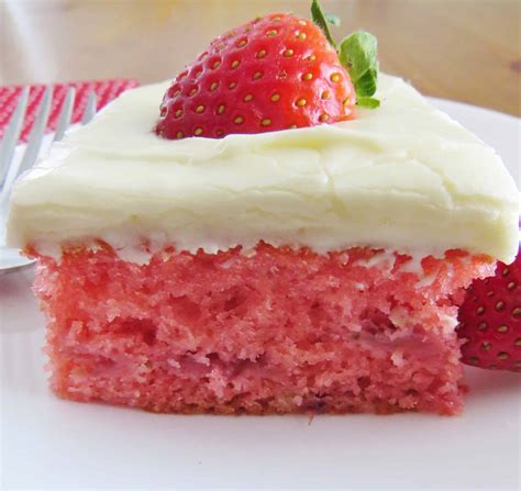 Strawberry Cake With Jello And Frozen Strawberries And Cool Whip